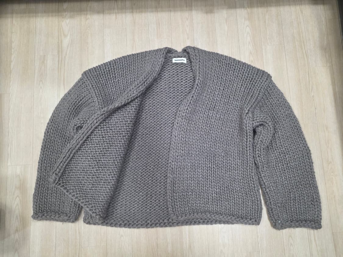 센스에라 핸드메이드 헤비 가디건 니트M 상품이미지8