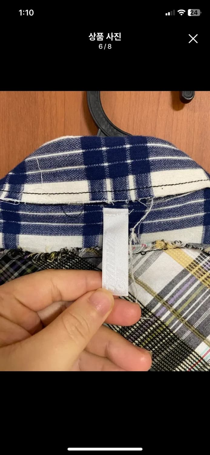[NOMANUAL] 노메뉴얼 ROUGH CHECK SHIRT 상품이미지6