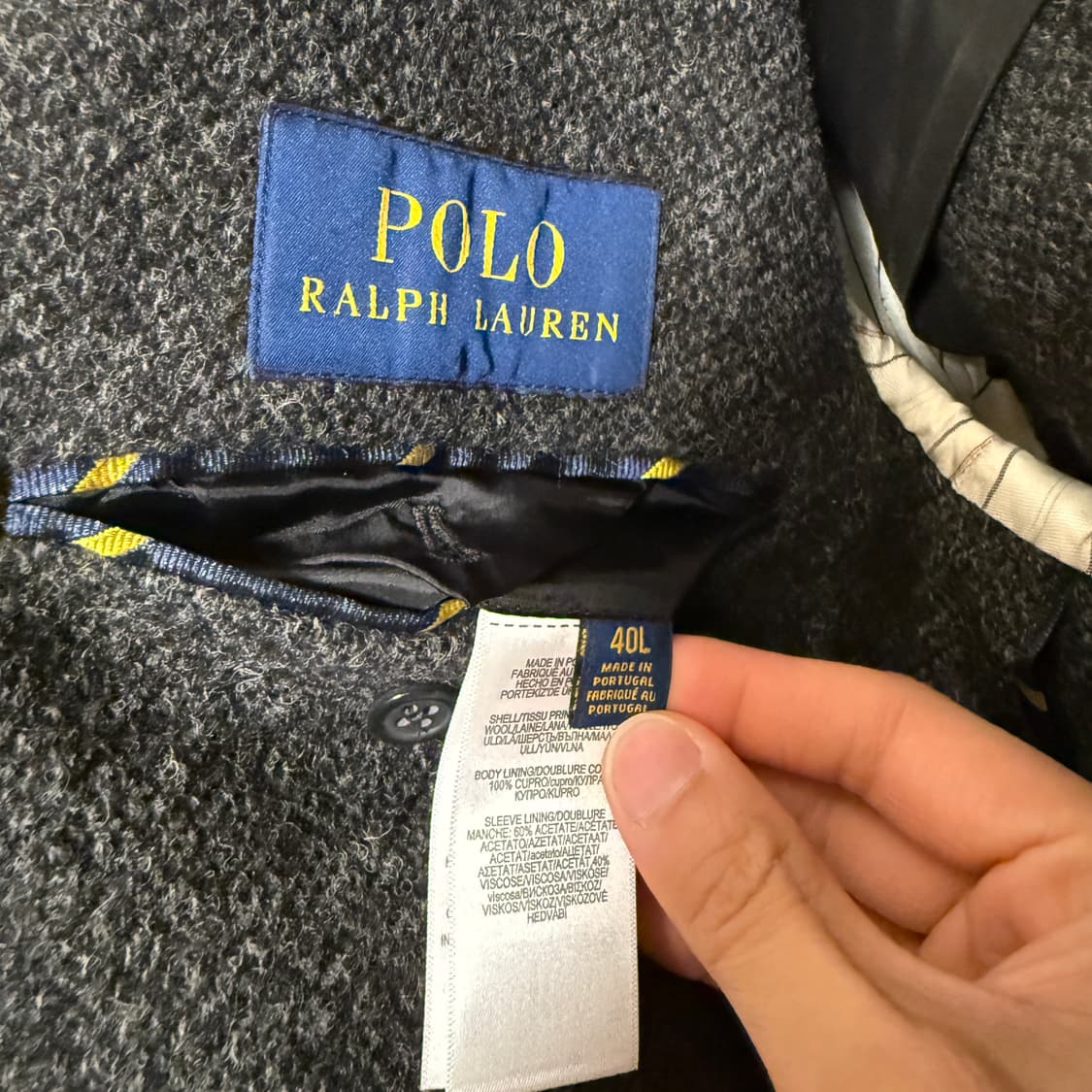 폴로 포르투갈 메이드 울 블레이저 40L (100) 상품이미지5