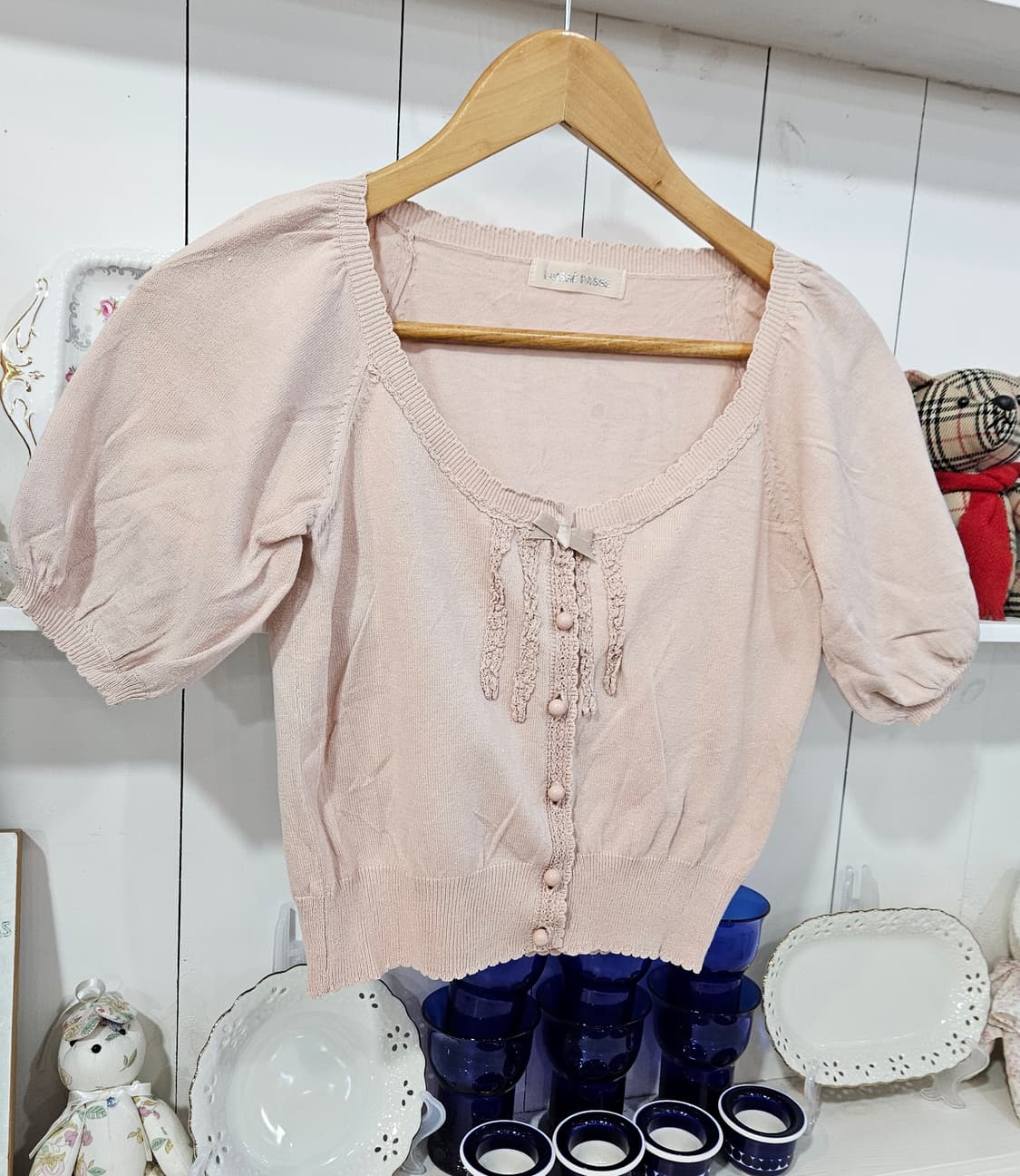 퍼프 니트 가디건 상품이미지4