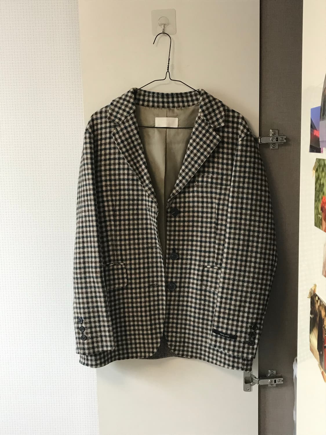 빈티지 체크코트 상품이미지1