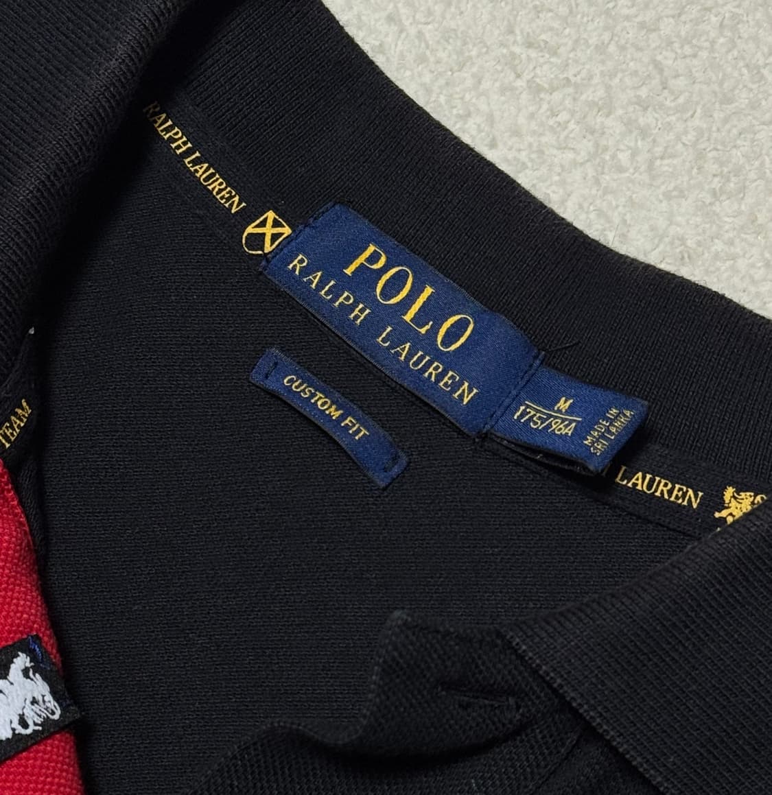 폴로 랄프로렌 빅포니 검골 Black Watch 럭비 카라 반팔 상품이미지4
