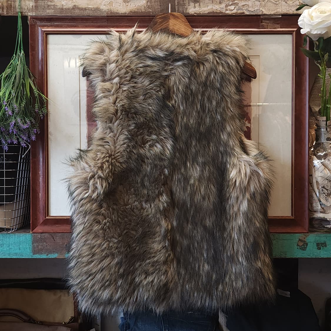 폴로 데님앤서플라이 여성용 퍼 베스트 M 상품이미지3