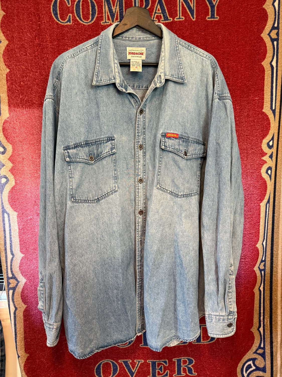 JORDACHE 오리지널 데님셔츠 2XL 상품이미지1