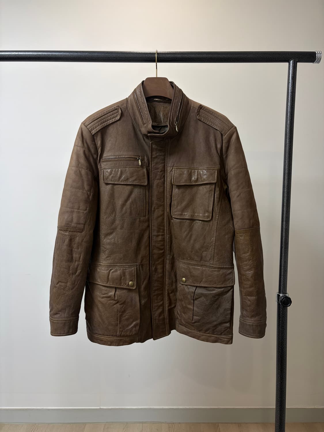 (105) 프랑코 페라로 브라운 양가죽 필드자켓 상품이미지1