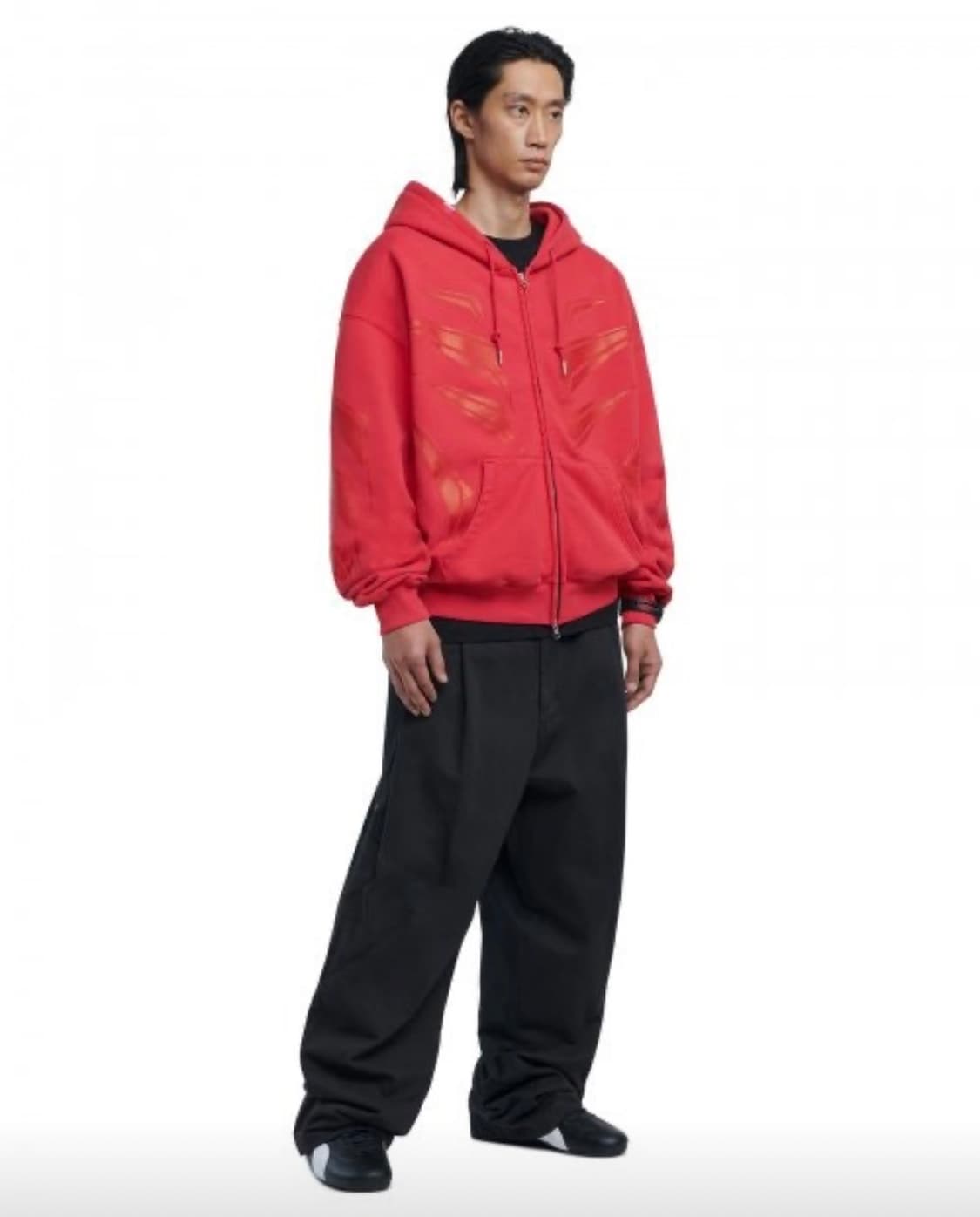 노매뉴얼 WP TWO TUCK PANTS NM43PT04M1BK 라지 상품이미지5