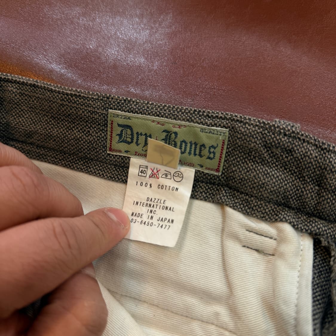 드라이본즈 로커빌리 신치백 서스펜서 디테일 트라우저 32 33 일본생산 상품이미지9