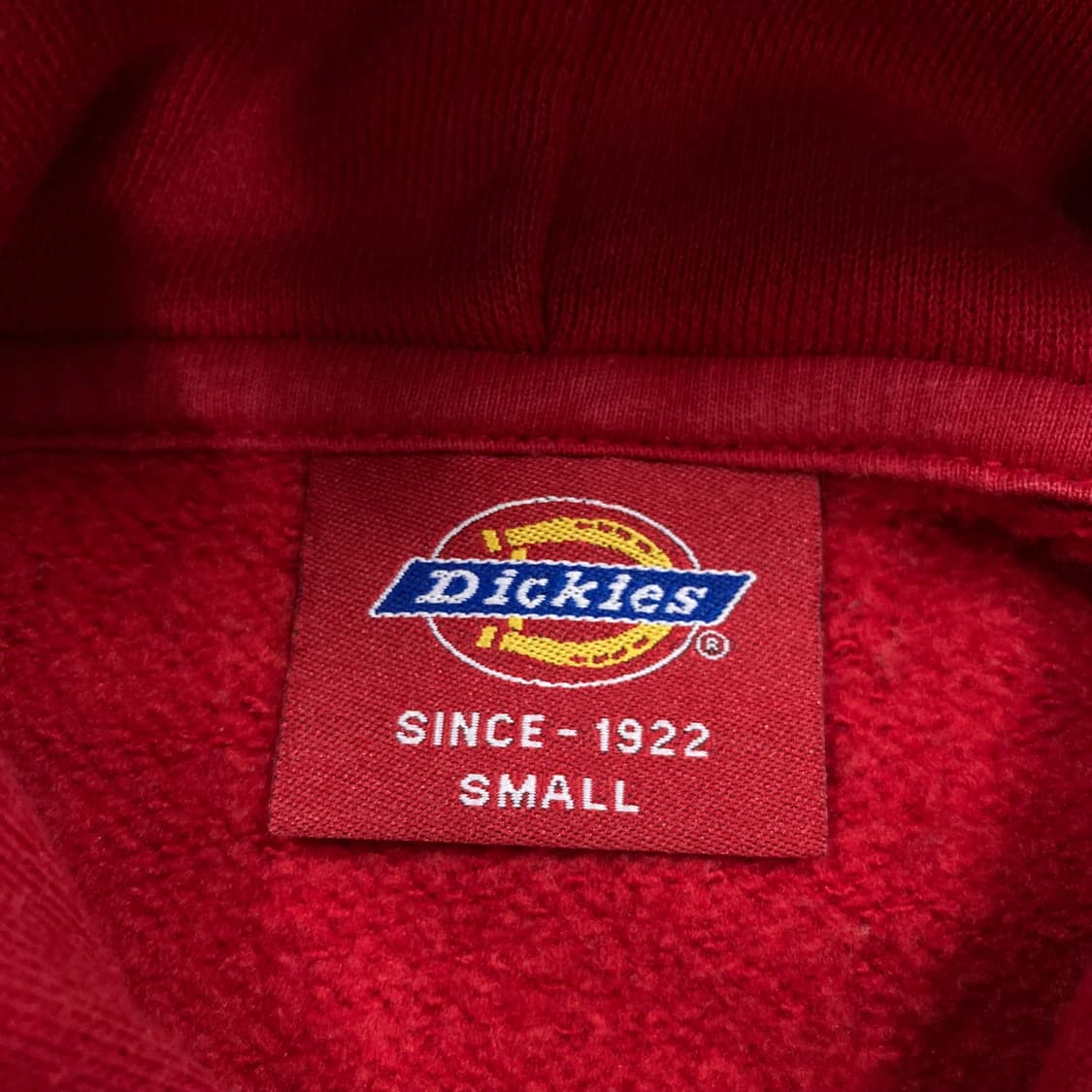 디키즈 레드 컬러 빅로고 후드티 상품이미지3