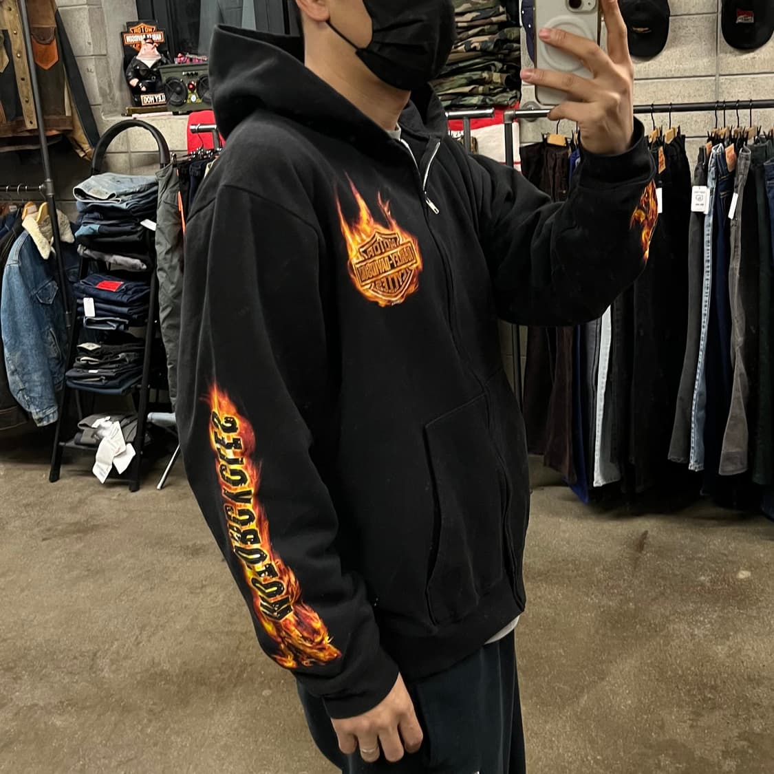 할리데이비슨 플레임 후드 집업 (105) 상품이미지6