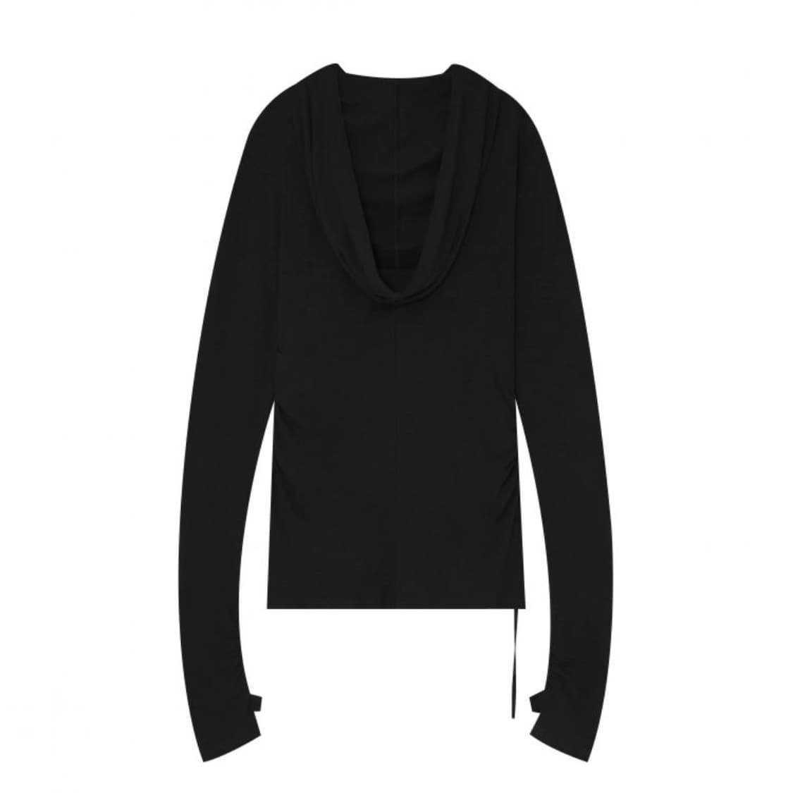 하르테올뎀 Hooded Fract Sleeve 2사이즈 블랙 유니섹스 상품이미지2