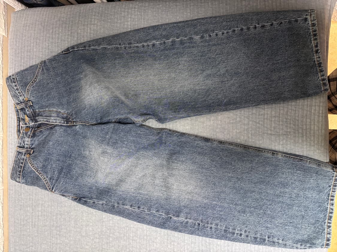 해칭룸 와이드 커브진 (2) 블루 상품이미지1