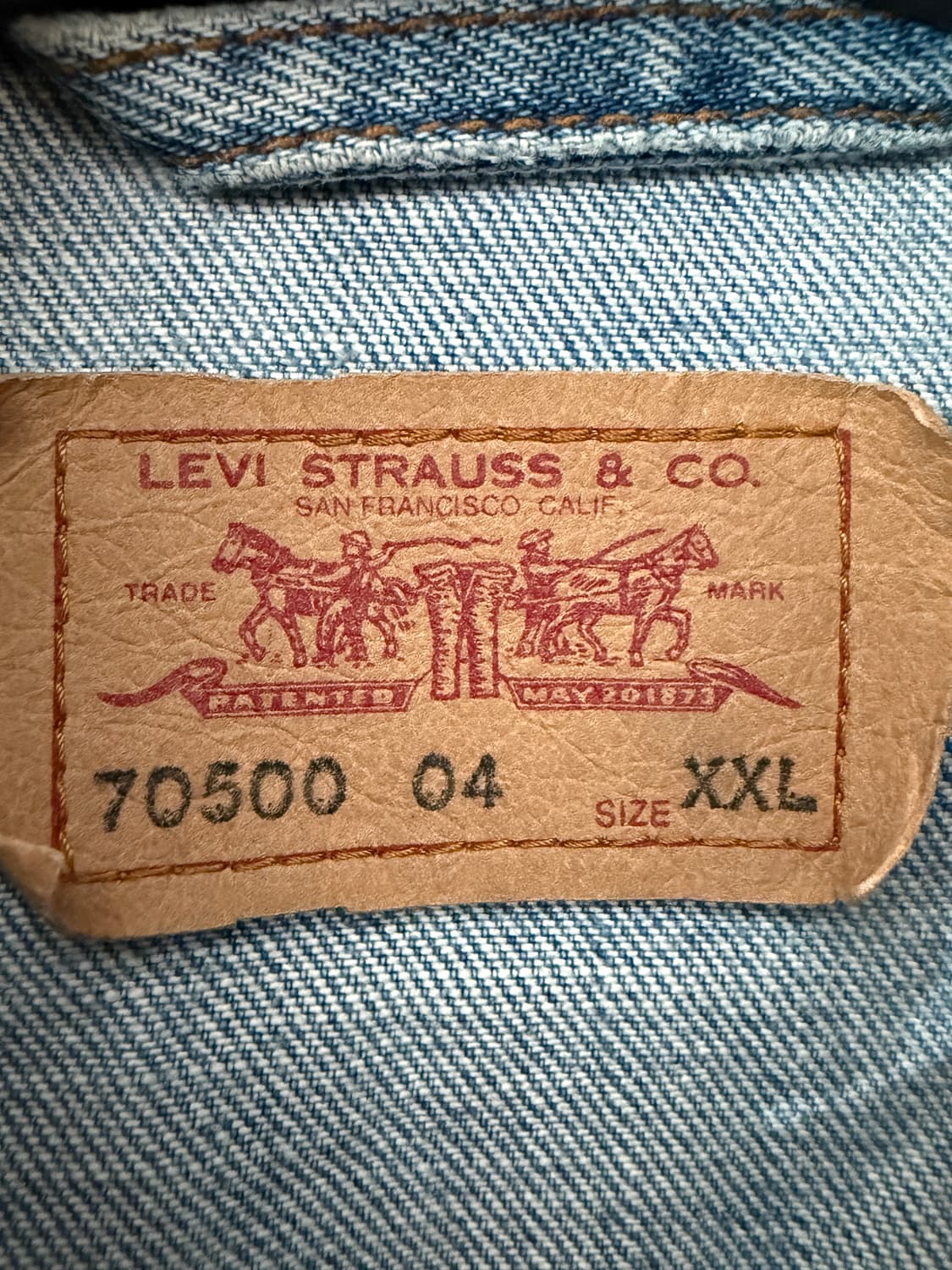 리바이스 70500 데님 자켓 XXL 상품이미지2
