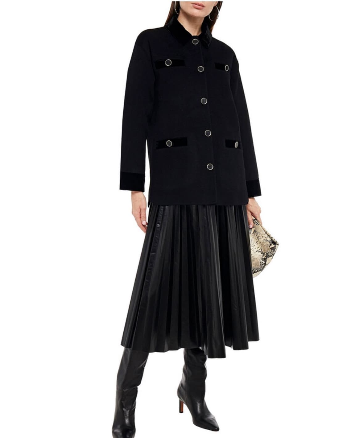 산드로 울 벨벳 자켓 상품이미지2