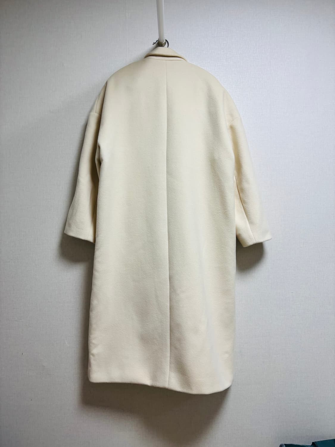 FACADE PATTERN 울 100% 오버핏 롱 코트 상품이미지4