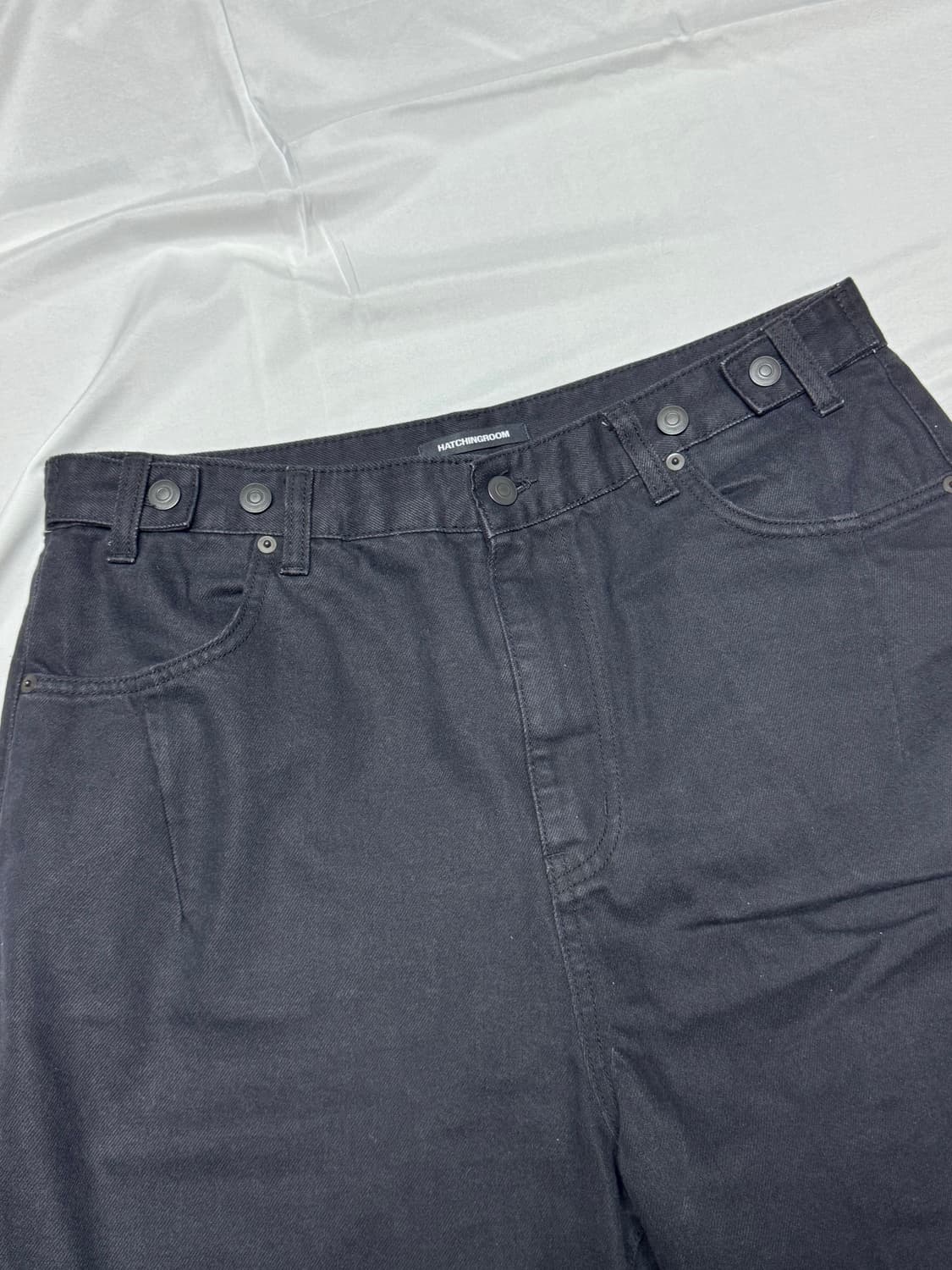 해칭룸 wide shorts dyed indigo 4 상품이미지3