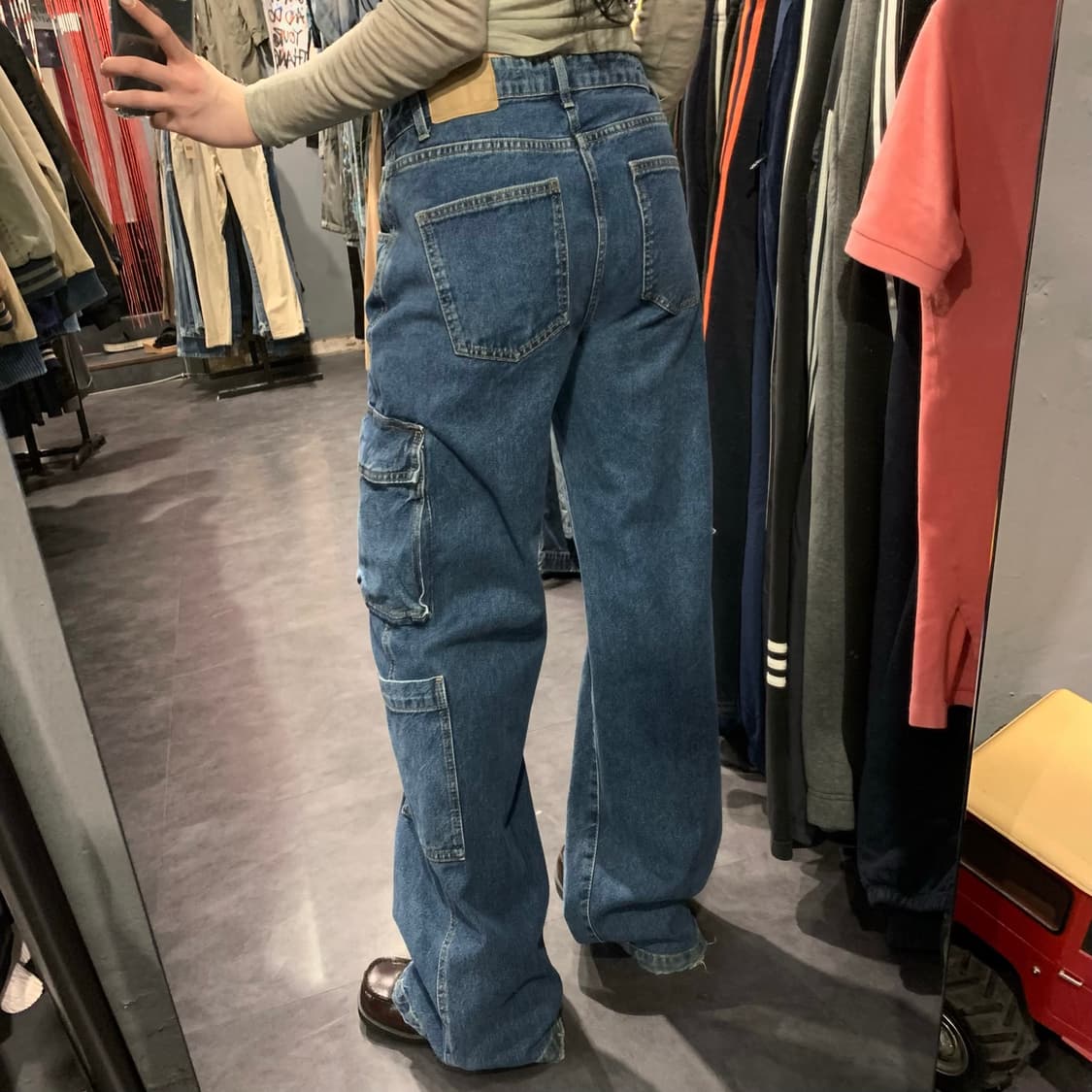 [IM] Vtg 빈티지 카고 데님 팬츠 진청 상품이미지4