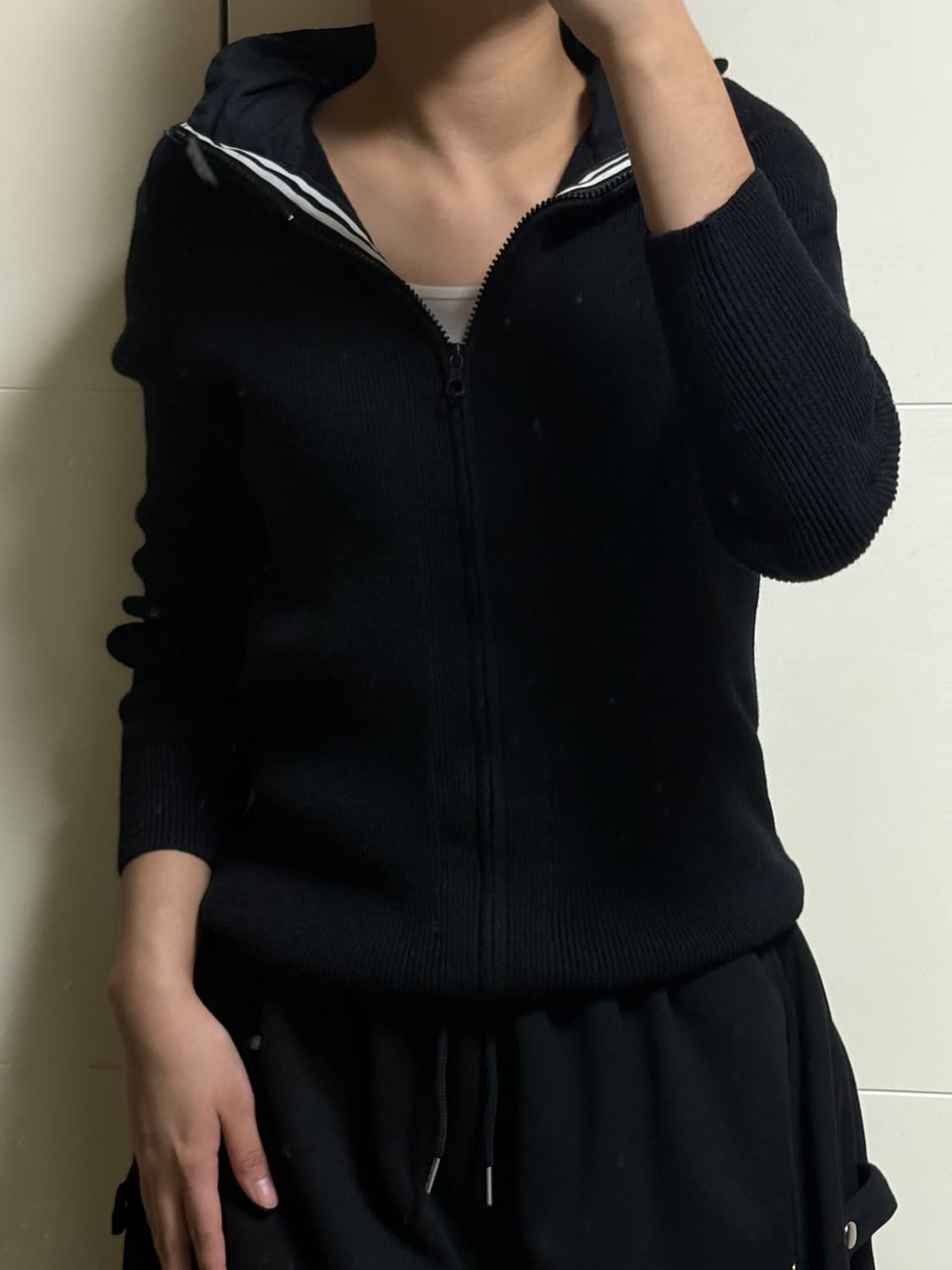 cp 컴퍼니 고글 니트 후드집업 상품이미지1