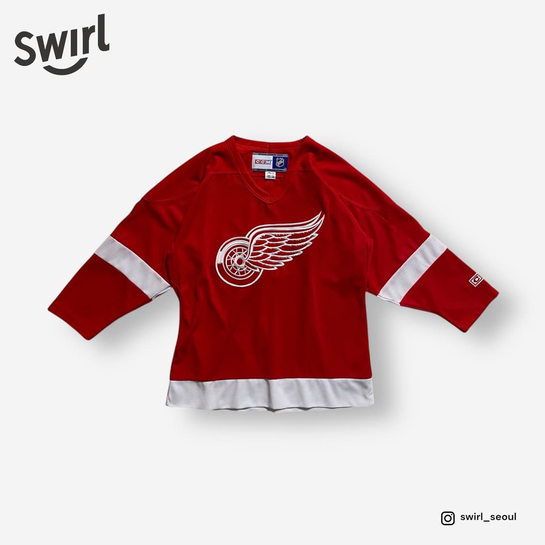 🌊 CCM Detroit Red Wings Jersey 상품이미지1