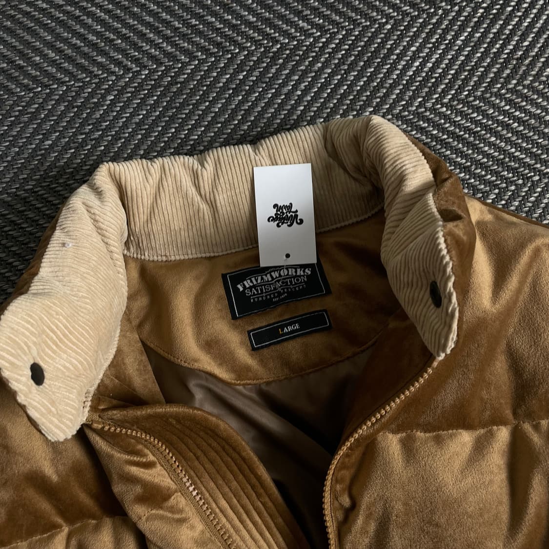 프리즘웍스 아메카지 브라운 벨벳 다운 푸퍼 패딩y 3659 상품이미지6