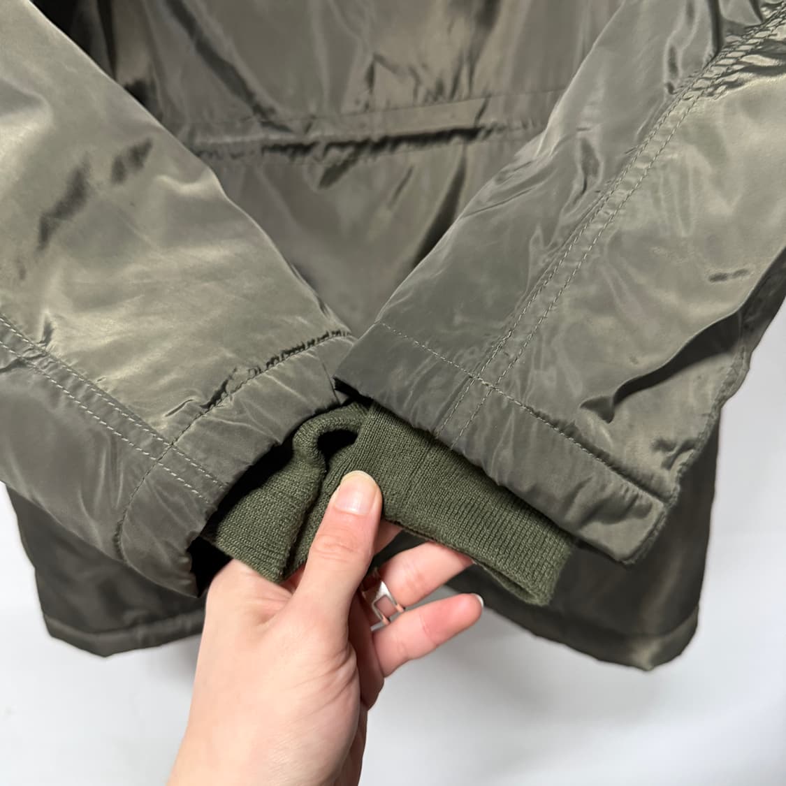 VTG 빈티지 밀리터리 퍼 후드 탈부착 다운 파카 상품이미지7