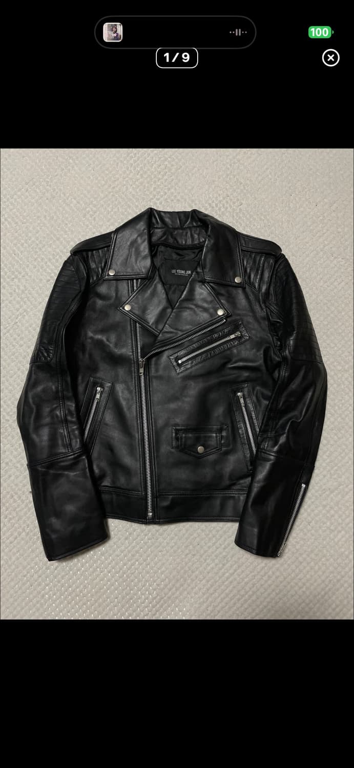 [52] 206 HOMME 웨스턴 무드 쉽스킨 양가죽 레더자켓 상품이미지1