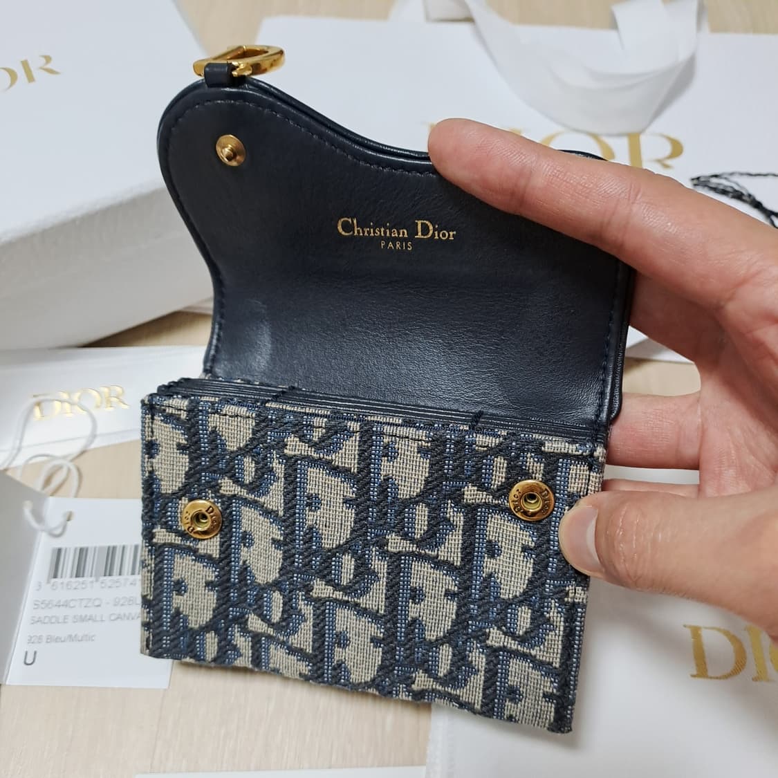 [100%/정품] 디올 새들 오블리크 아코디언 지갑,디올지갑,디올카드지갑 상품이미지4