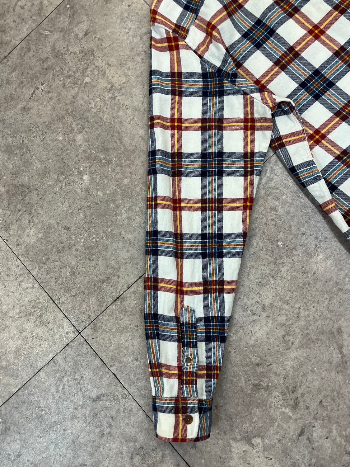 갭 체크 셔츠 아이보리 L #csz3339 상품이미지9