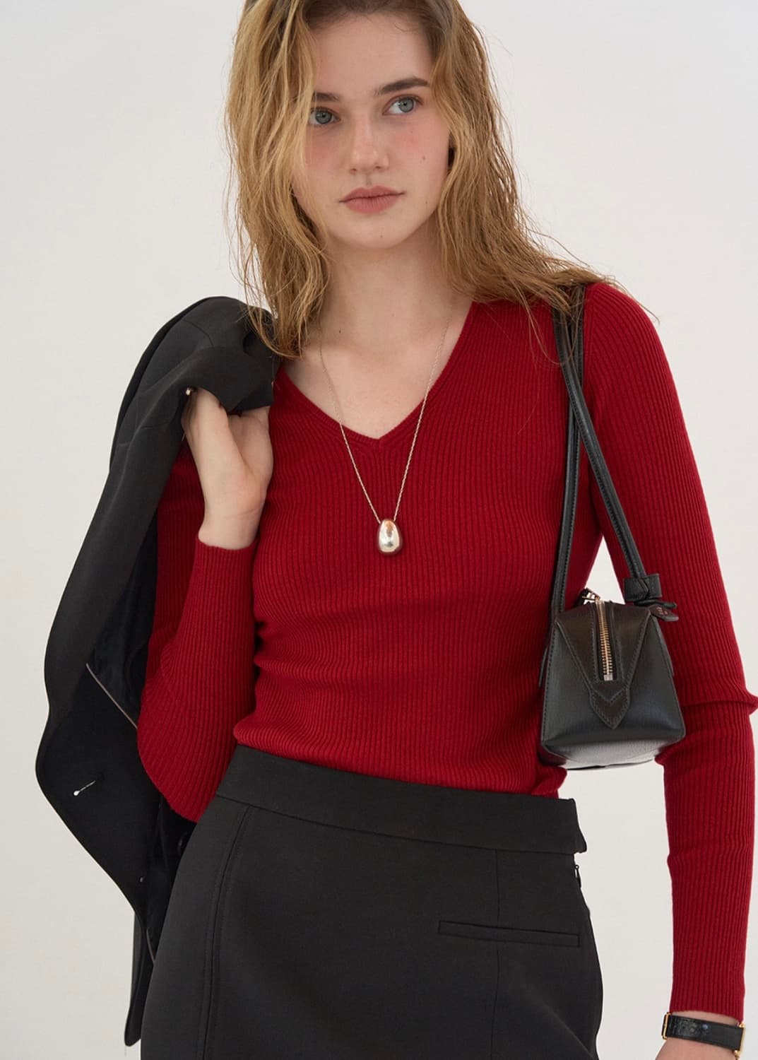 modestmood french knit red 상품이미지1