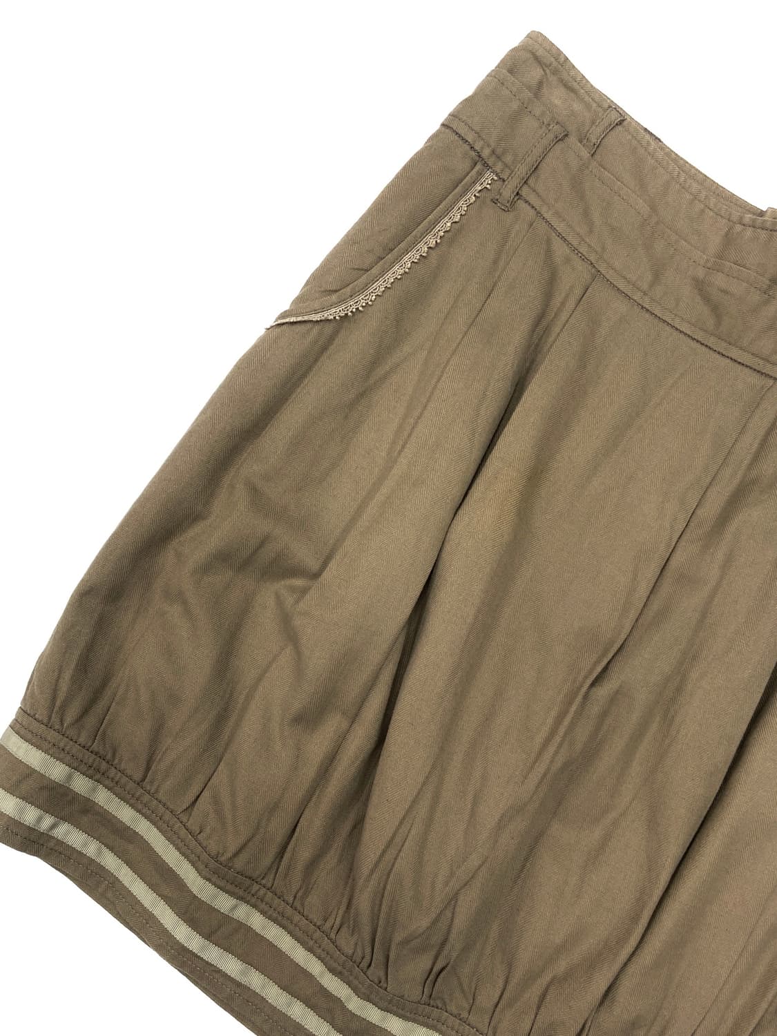 Atsuro tayama brown button skirt 상품이미지3