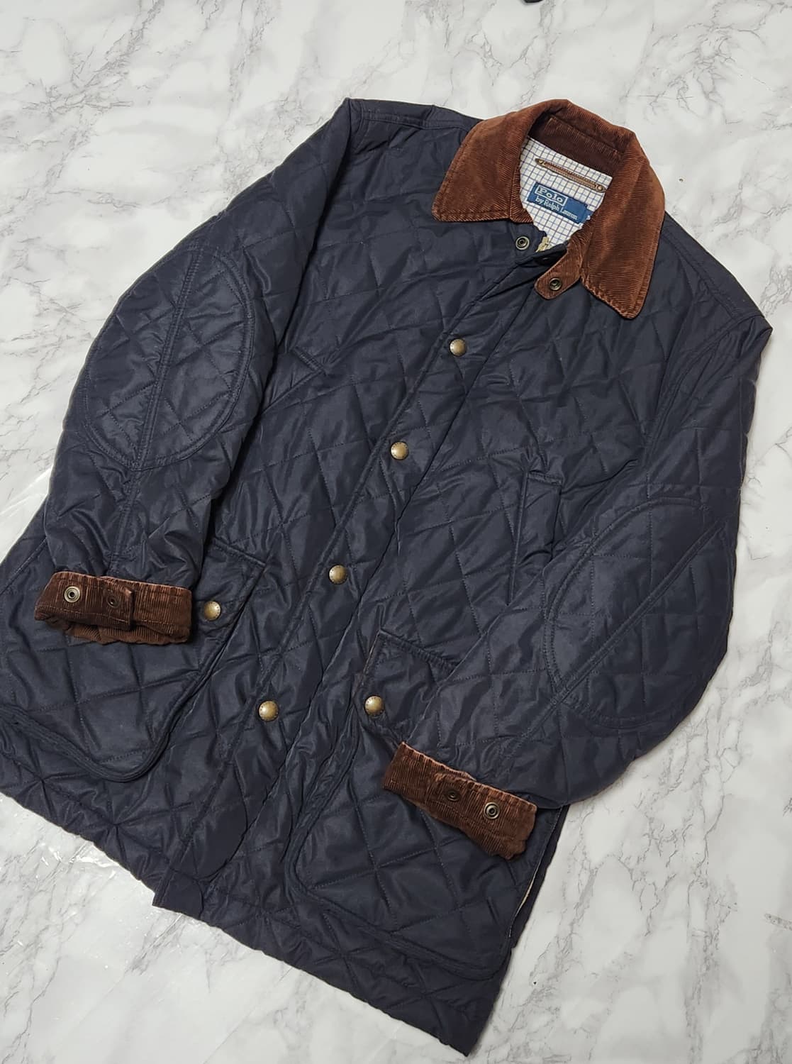 폴로 랄프로렌 퀄팅 코듀로이 네이비 자켓 상품이미지1