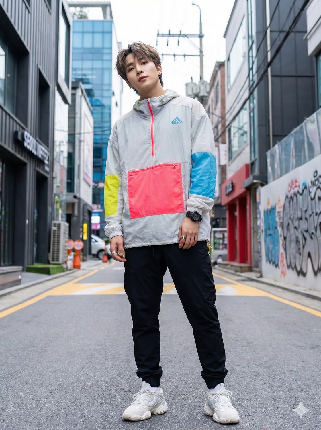 아디다스(Adidas) 어댑트 아노락 바람막이 상품이미지1