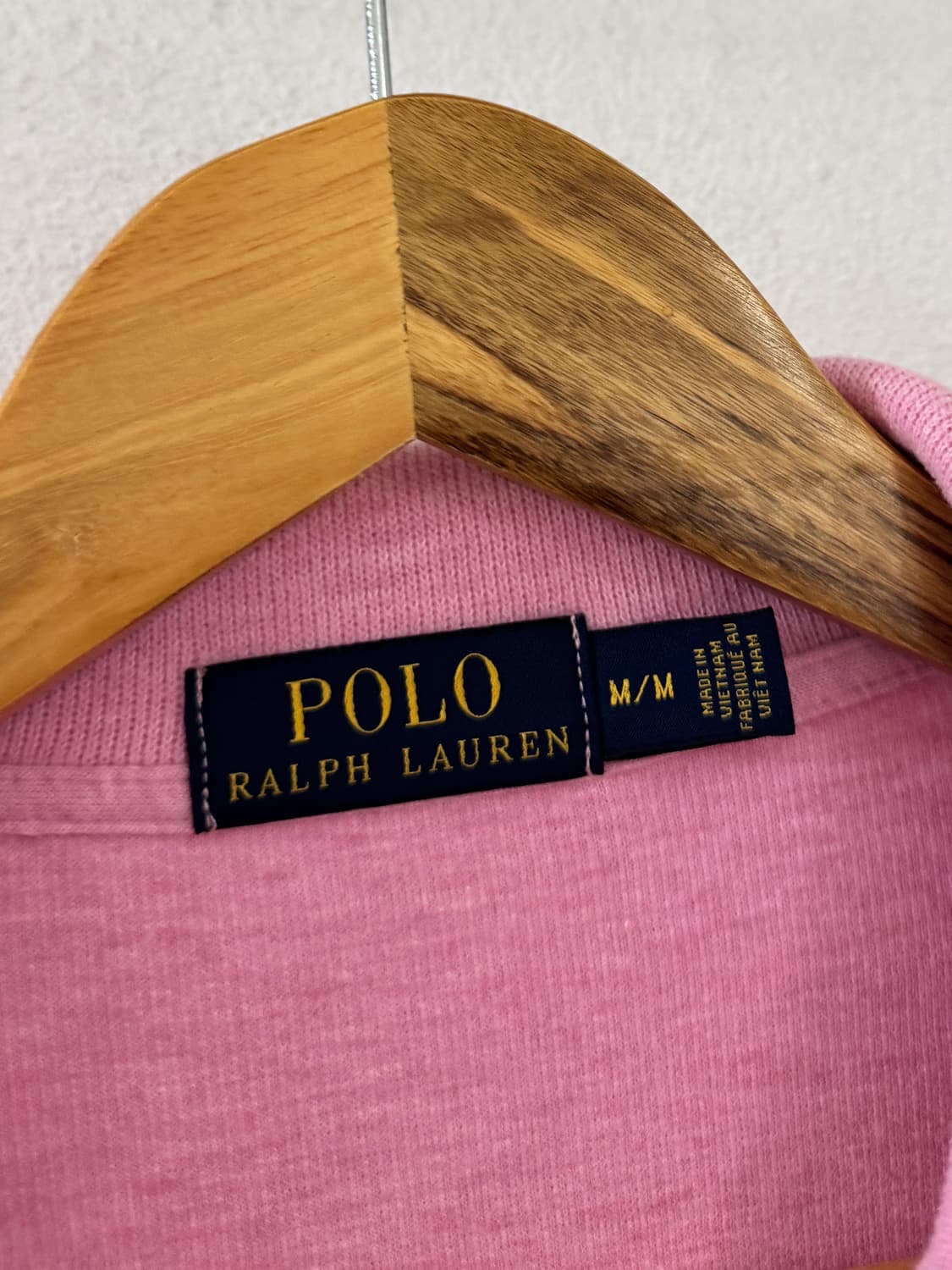 폴로 연핑크 반집업 니트 상품이미지4