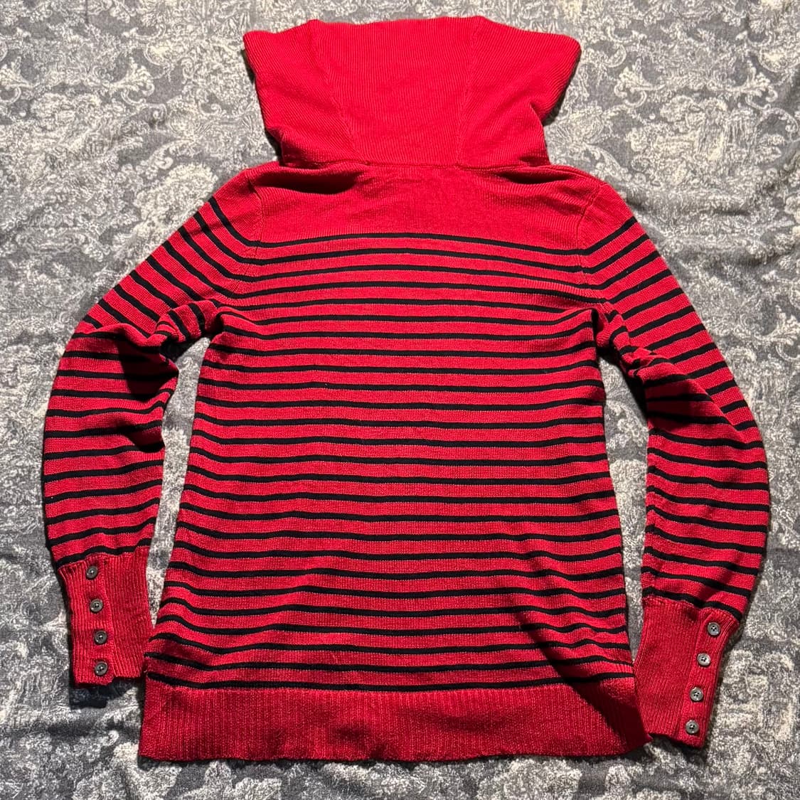 loose-neck striped turtleneck knit 상품이미지2