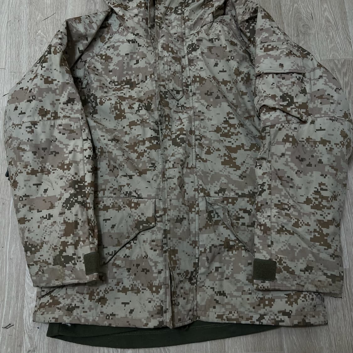 밀리터리 데저트 마펫 플리스 내피 전투복 파카 XL/105  상품이미지3
