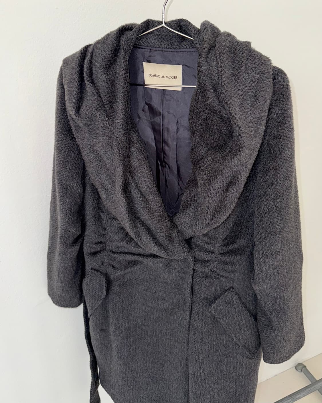 Bombyx m moore 울 혼방 반코트 상품이미지5