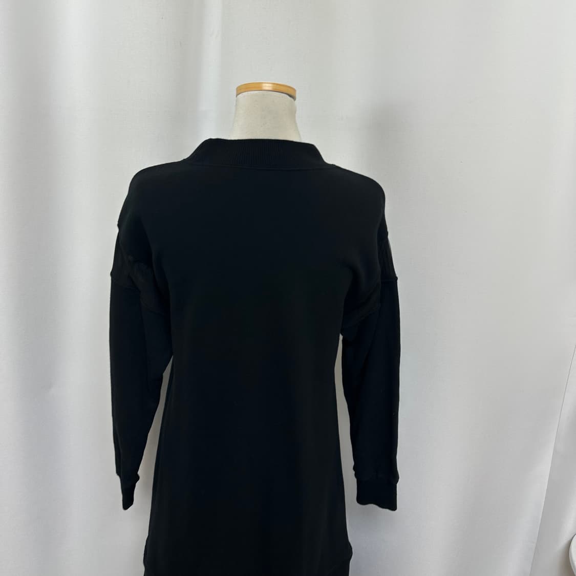   미하라야스히로 면 롱원피스 검정 36 (44-55추천) 상품이미지7