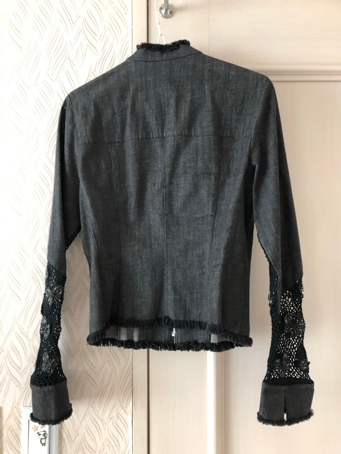 빈티지 데님 레이스 자켓 상품이미지4