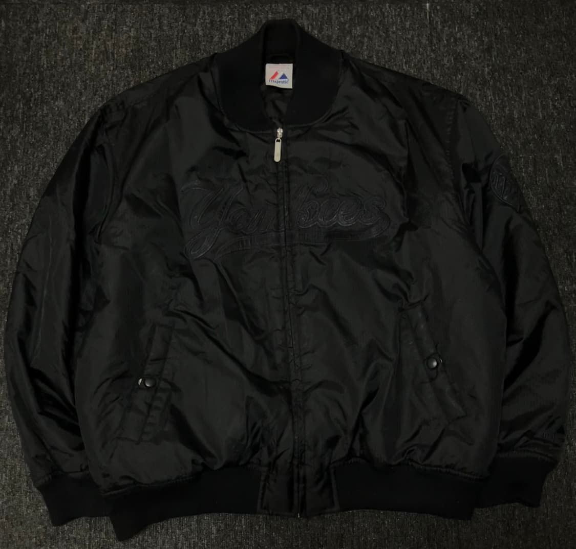 마제스틱 양키즈 자켓 올블랙 상품이미지1