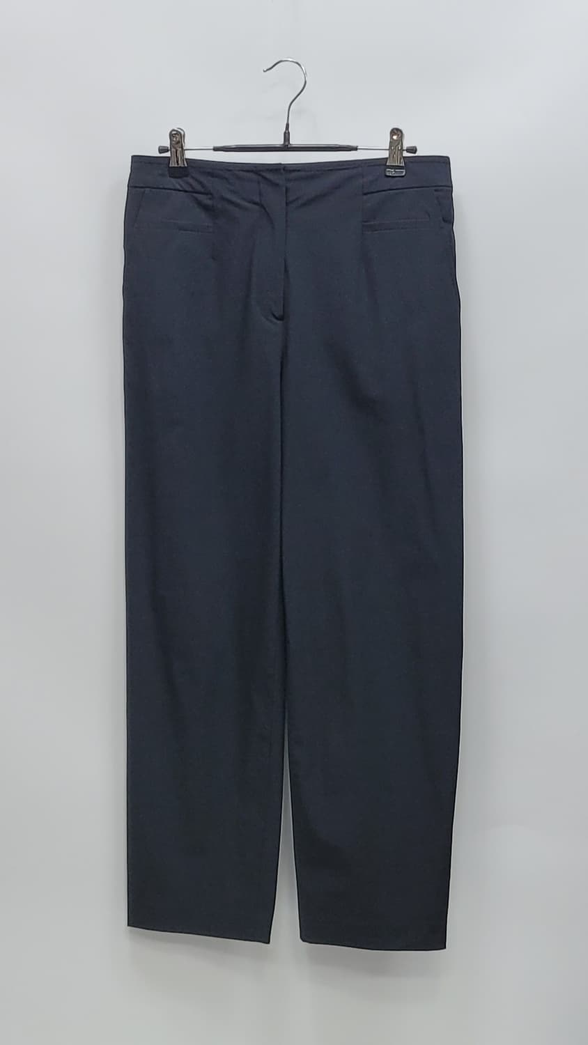 래트바이티 21SS 뒷밴딩 와이드핏 슬랙스 팬츠 / 여 64 블랙 
 상품이미지1