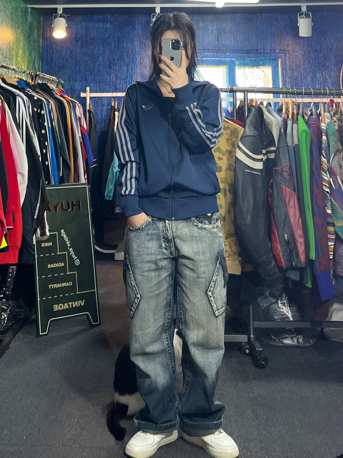 아디다스 네이비 그레이 파이어버드 져지 95 상품이미지2