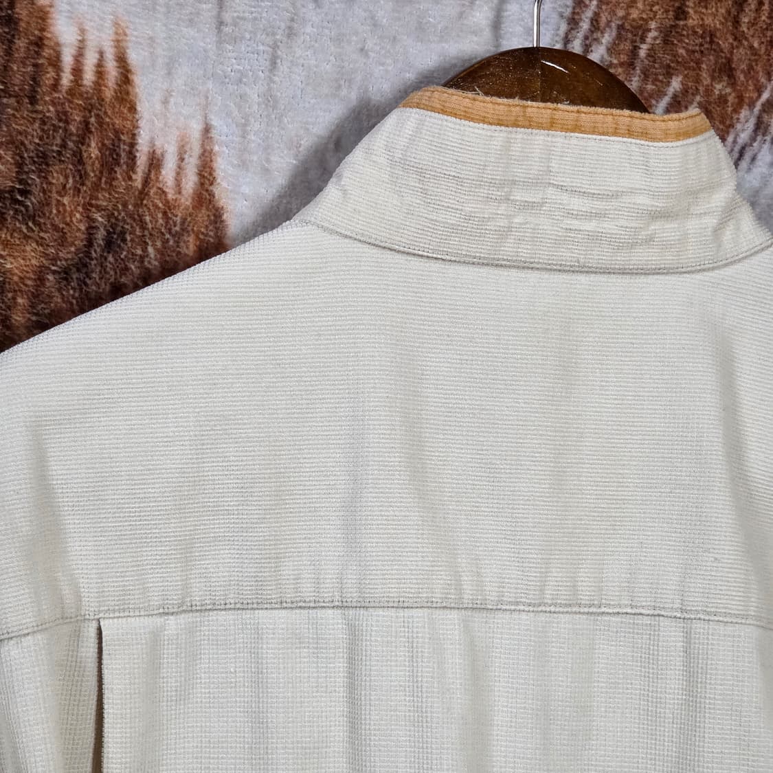 일본 빈티지 오렌지 샌드 와플 집업 상품이미지6