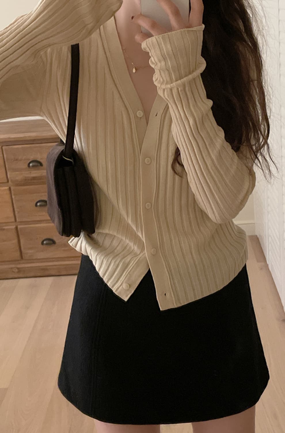 택ㅇ새제품) 메이베비이비 골지 가디건 버터베이지 상품이미지5