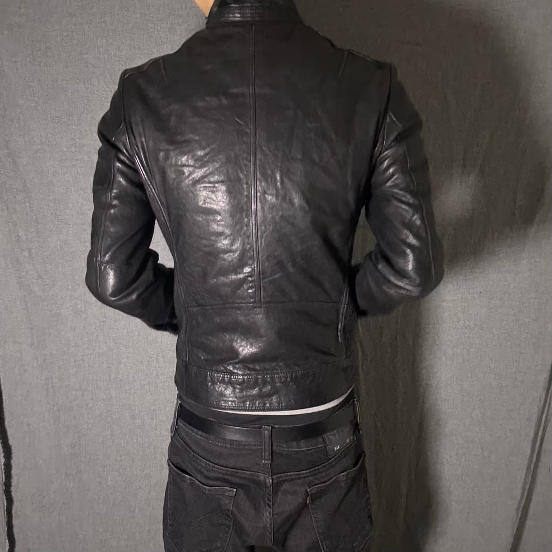 opium lamb skin leather jacket 상품이미지6