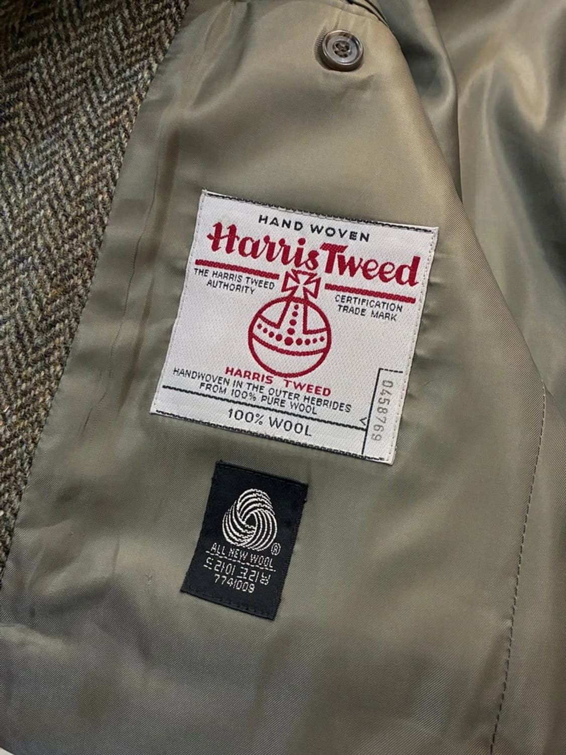 파올로구찌 x 해리스트위드 90's 울 헤링본 블레이저 PN6902 상품이미지8