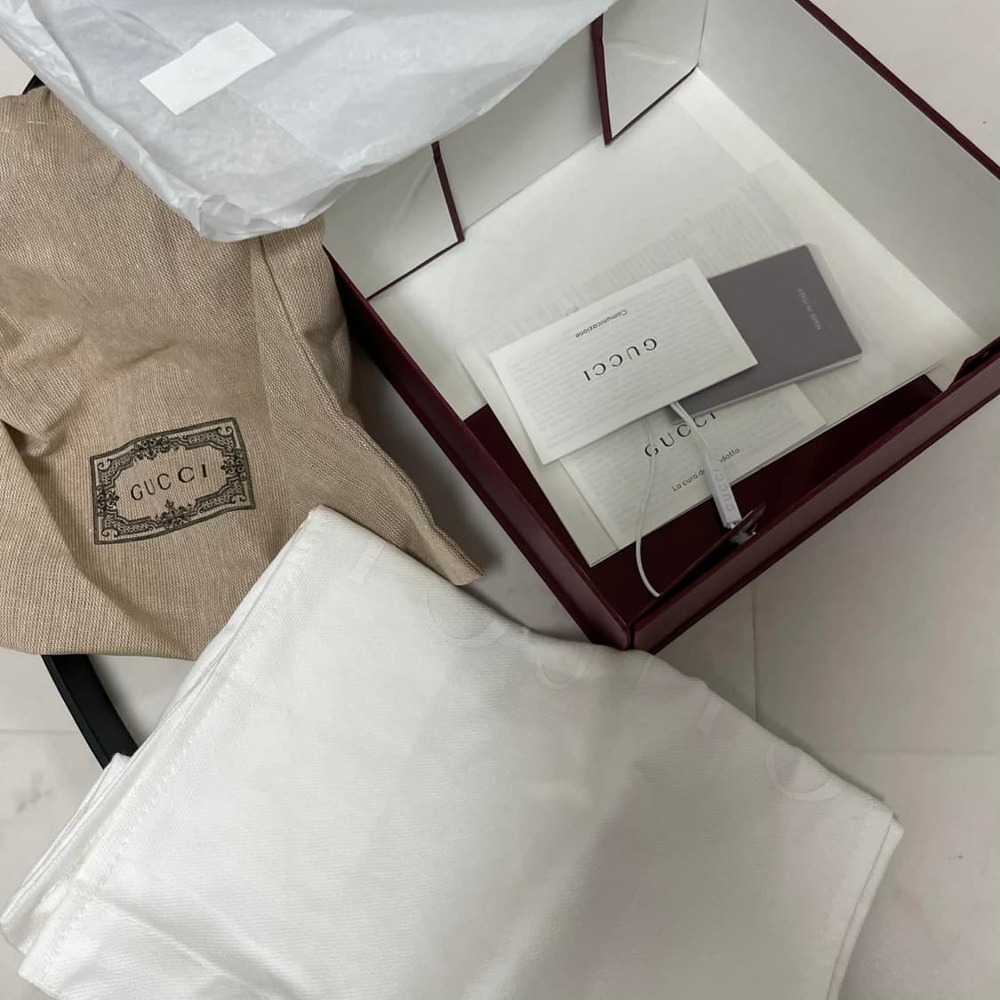 공홈 정품 / 구찌 Gg 마몽 벨트 105cm 상품이미지4