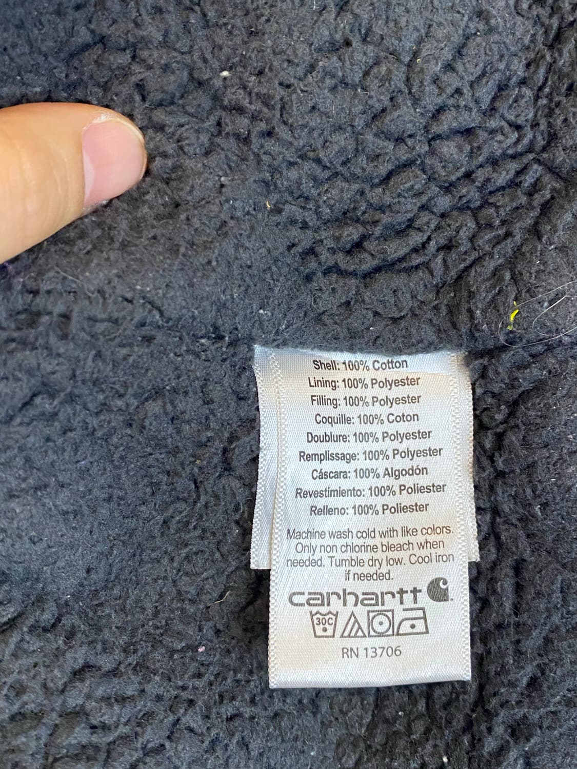 칼하트 덕액티브자켓 xs 퍼플 상품이미지8