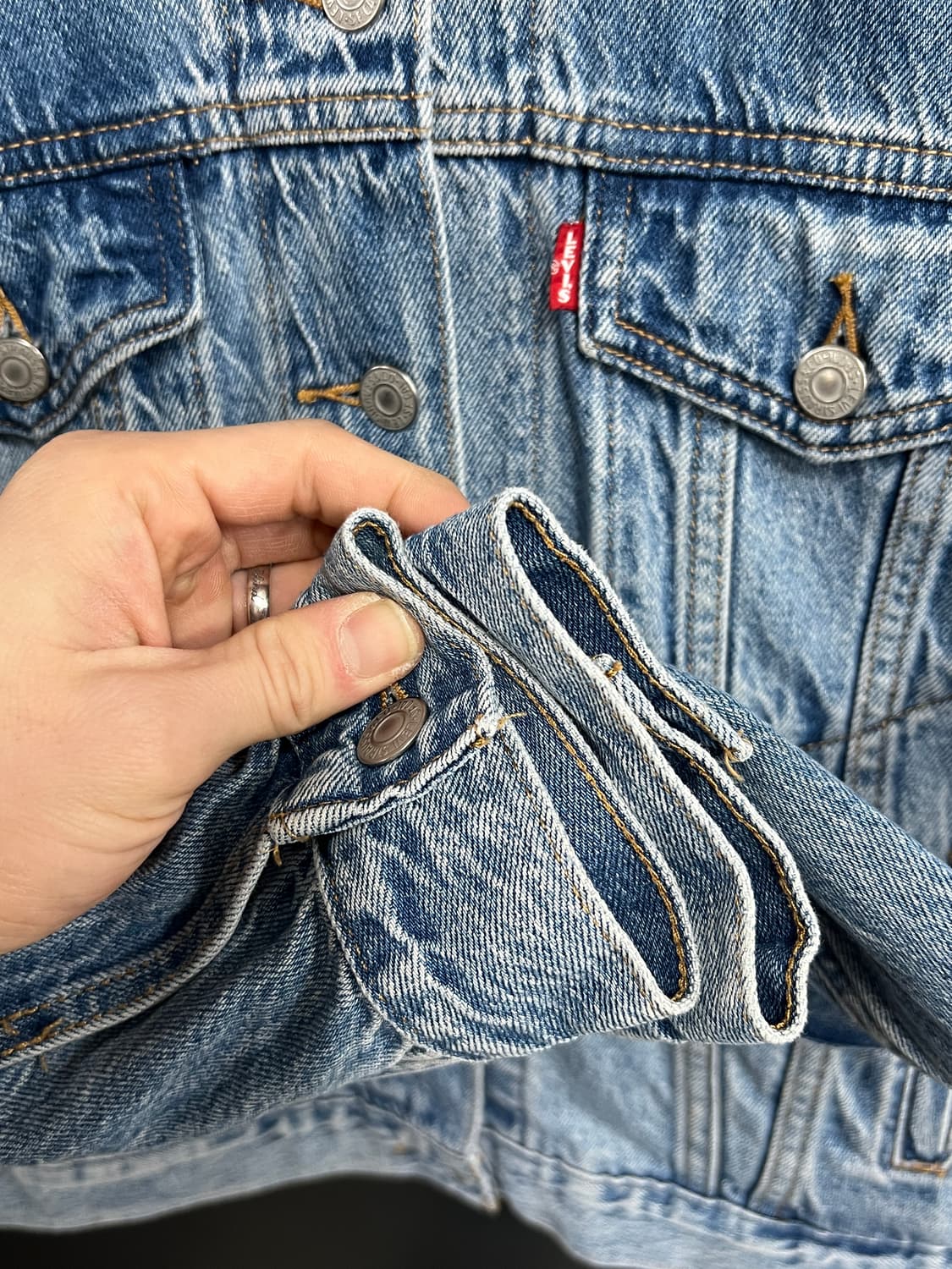 Levis 리바이스 프리미엄 데님 트러커 청자켓 상품이미지4