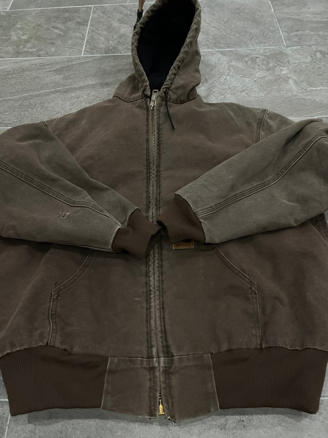 (L) 칼하트 덕 액티브 후드자켓 J68 CHT 체스트넛 상품이미지6