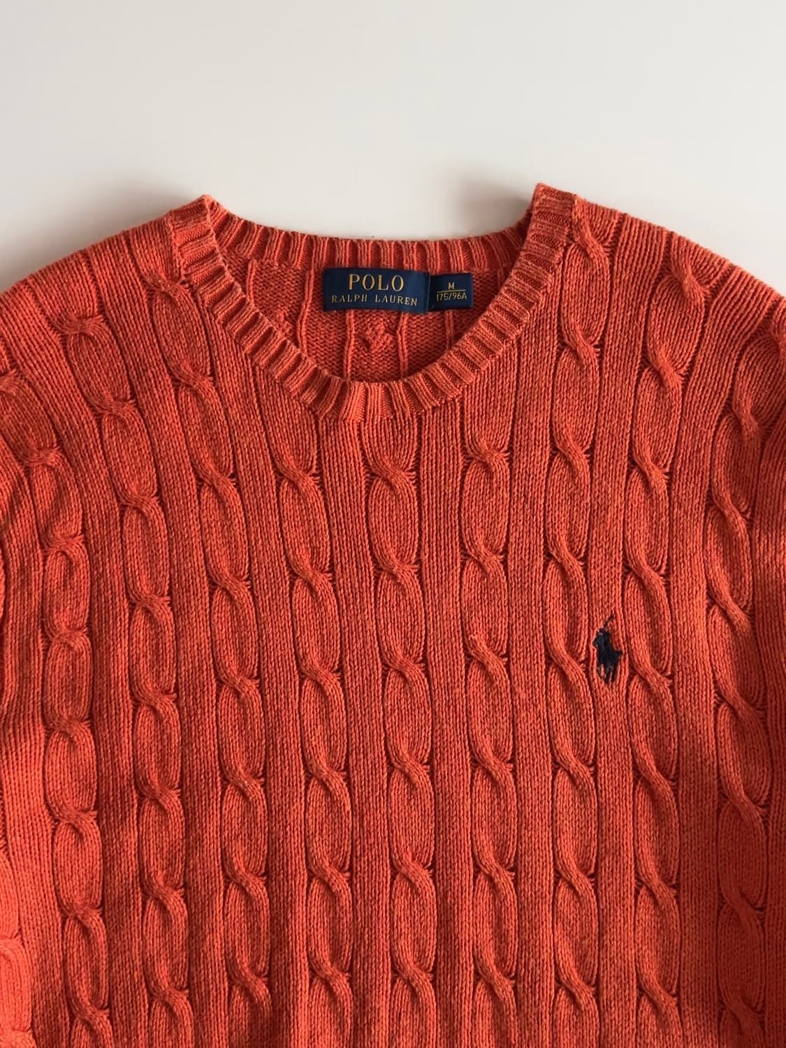 폴로 랄프로렌 실크 케이블 니트 M 상품이미지4
