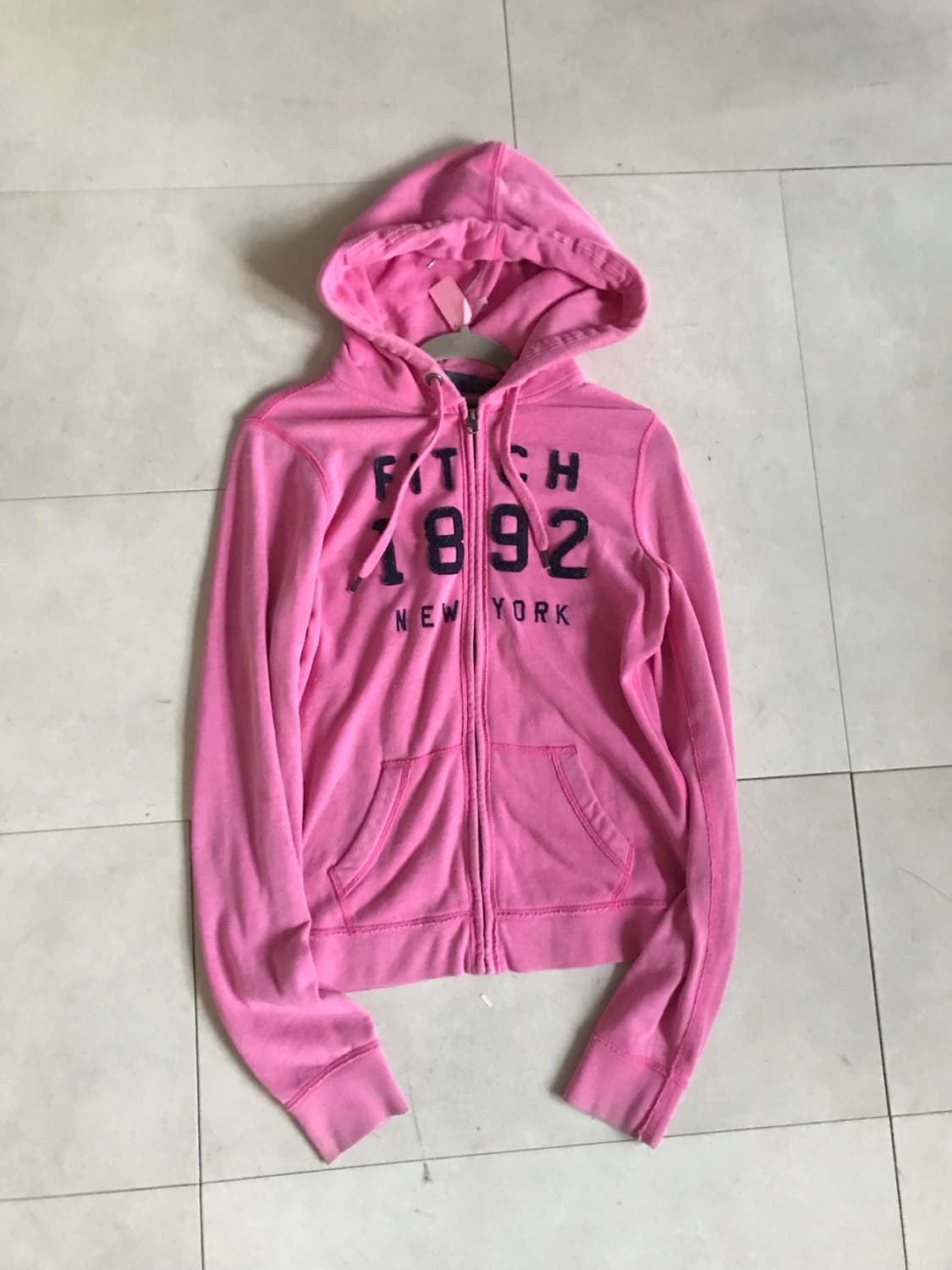 아베크롬비 네이비핑크 슬림핏 후드집업 상품이미지9